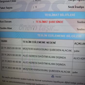 Aras Kargo FLO'dan Aldığım Ürünü Getirmiyor!