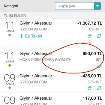 Zara İade Eksik Ödemesi