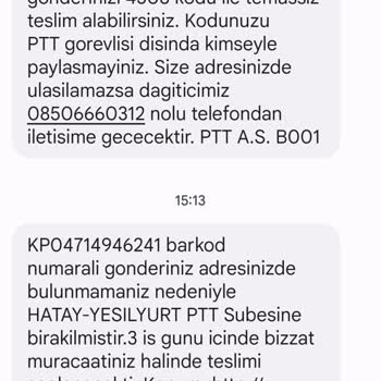 PTT Kargo Evde Olduğum Halde Kargom Eve Gelmiyor