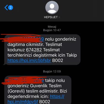 Hepsijet Kargoyu Eve Teslim Etmiyor