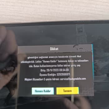 PUBG Güvenli Mod Etkinleştirilmiş