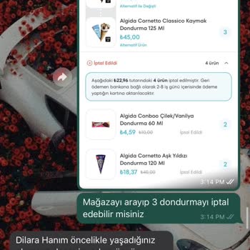 A101 Canlı Destek Görüşme Sonlanması