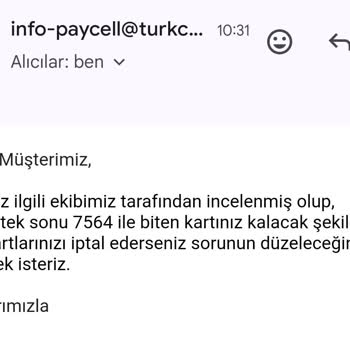 Paycell Sanal Kartım Görünmüyor.