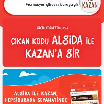 Algida İle Kazan Puan Kullanılmıyor