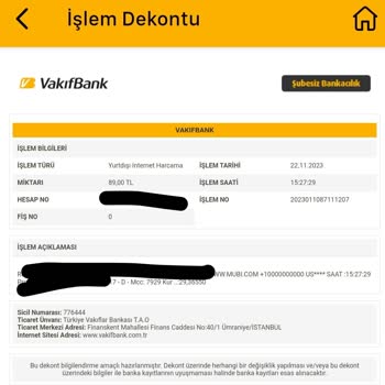 Mubi Türkiye Üyelik İptali Ve İadesi Yalanı