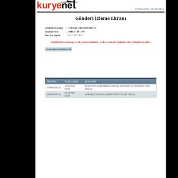 Kuryenet Elmadağ/Ankara Teslimat Sorunu