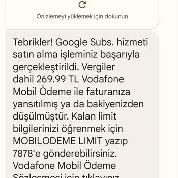 Vodafone Pay Hesabımdan Onayım Olmayan Harcamayı Tahsil Etti!