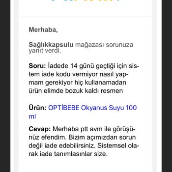 PttAVM Bozuk Ürün Para İadesi