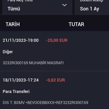 İş Bankası Muhabir Ücreti Bilgim Dışında Tahsil Edilmiştir