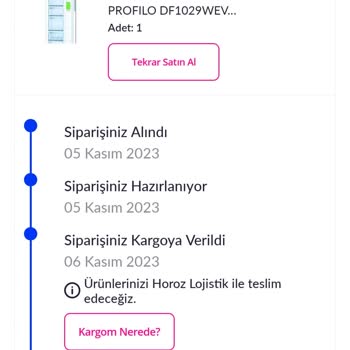 Pazarama Teslim Edilmeyen Ürün