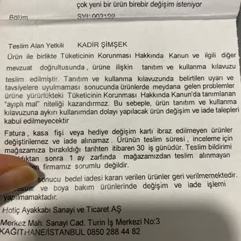 Hotiç Sattığı Ürünün Arkasında Durmuyor