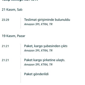 AGT Kurye (aynigunteslim.com) AGT-TR Kargomu Belirtilen Tarihte Ve Sonrasında Tarafıma Teslim Etmedi