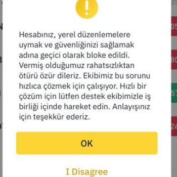 Binance Cevaplanmayan Hesap Blokesi