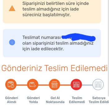 Aras Kargo Ürünümü Teslim Etmeden İade Etti