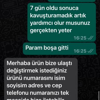 Vega Spor Ürün İade Ve Adres Problemi