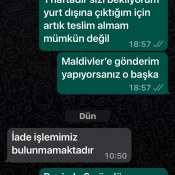 Vega Spor Ürün İade Ve Adres Problemi