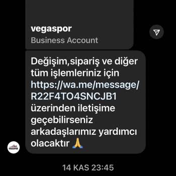 Vega Spor Ürün İade Ve Adres Problemi