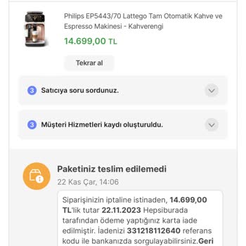 Hepsiburada Satış Sonrası Takipsizlik