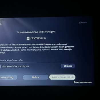EA Sports FİFA 24 Ps5 Hata Veriyor Ce-108255-1