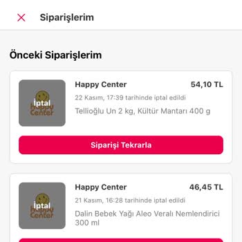 Yemeksepeti Mahalle Kupon Kullanınca Siparişin İptal Edilmesi