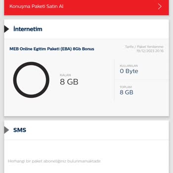 Bimcell Paketi Tanımlamadı İçindeki Paramı Bitirdi