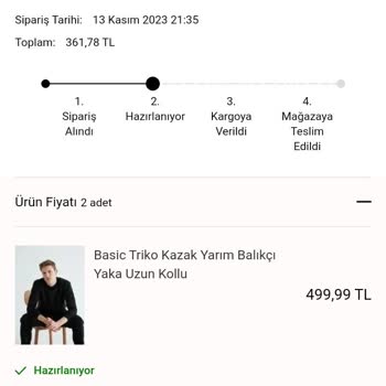 Koton Ürünüm Kargoya Verilmedi