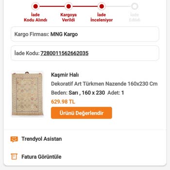 Karaca Home Ve Trendyol Mağazası İade Ürünleri Ödemiyor