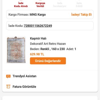Karaca Home Ve Trendyol Mağazası İade Ürünleri Ödemiyor