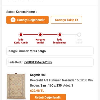 Karaca Home Ve Trendyol Mağazası İade Ürünleri Ödemiyor
