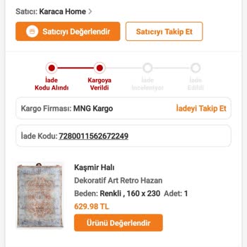 Karaca Home Ve Trendyol Mağazası İade Ürünleri Ödemiyor