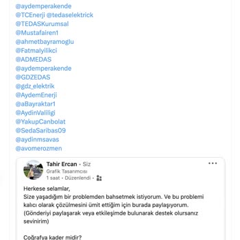 Aydem Perakende Sık Yaşanan Elektrik Kesintisi