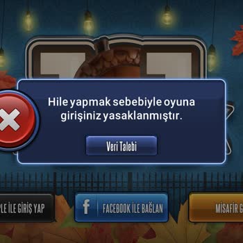 101 Okey Plus Hile Sebebiyle Oyuna Girişim Engellendi