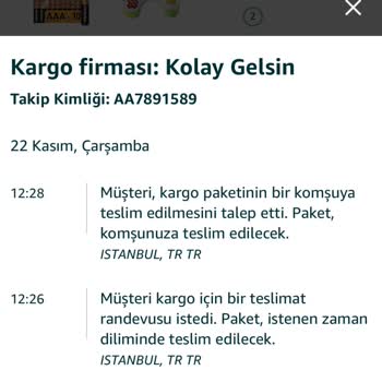 Kolay Gelsin'in Tel No Revizesi Yapmaması, Gönderileri Teslim Etmemesi