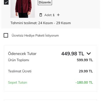 DeFacto Ürün Fiyat Tutarsızlığı