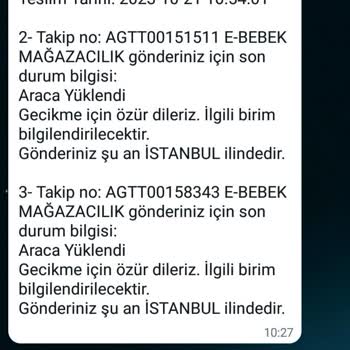 AGT Kurye (aynigunteslim.com) Kargo Teslim Edilmiyor