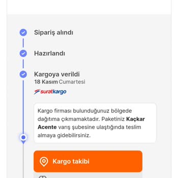 Sürat Kargo Adresime Kargo Teslimatı Yapmıyor