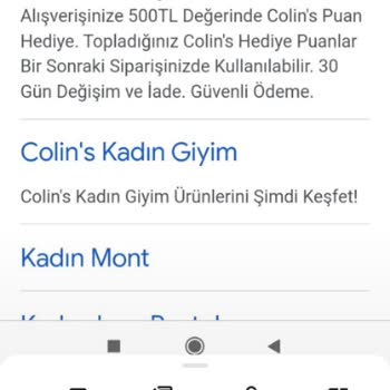 Colin's Puan Yüklemesi