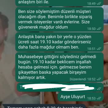 Toptan Kavanoz Siparişim Gelmedi Ve Ücret İadesi De Yapmadılar.