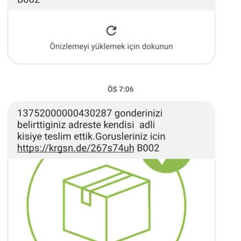 KARGOMsende Kargom Ulaşıldı Mesajı Gelmesine Rağmen Adresime Gelmedi.