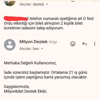Milyon Bilet Yatırılmayan Bilet İadesi