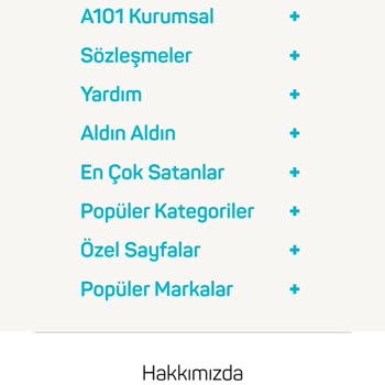 A101 Online Alışveriş Kapıda Ödeme