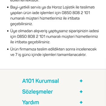 A101 Online Alışveriş Kapıda Ödeme