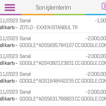 Google AdSense Google Ads Üzerinden Kredi Kartımdan Rızam Olmadan 8000 TL İlk İşlem