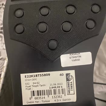 Tergan Deri Etiketinde % 50 İndirim Olan Ürünü Pahalı Göndermişler