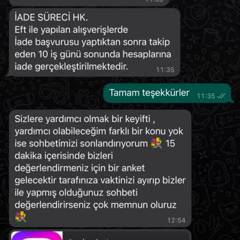 Kıyafet Sepeti Yapılmayan Ücret İadesi