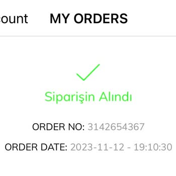Avva Mobil Uygulama Sipariş Sorunu