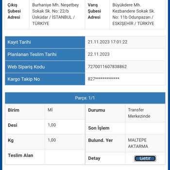 Sürat Kargo Kargo Maltepe Aktarmada Bekletiliyor