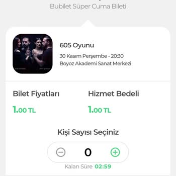 Bubilet Kampanya Problemi. Bilet Alınamıyor!