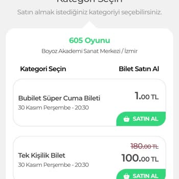 Bubilet Kampanya Problemi. Bilet Alınamıyor!