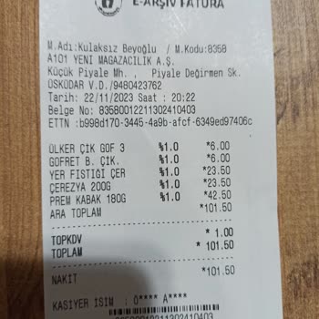 A101 Ürün Kalitesi Çok Kötü